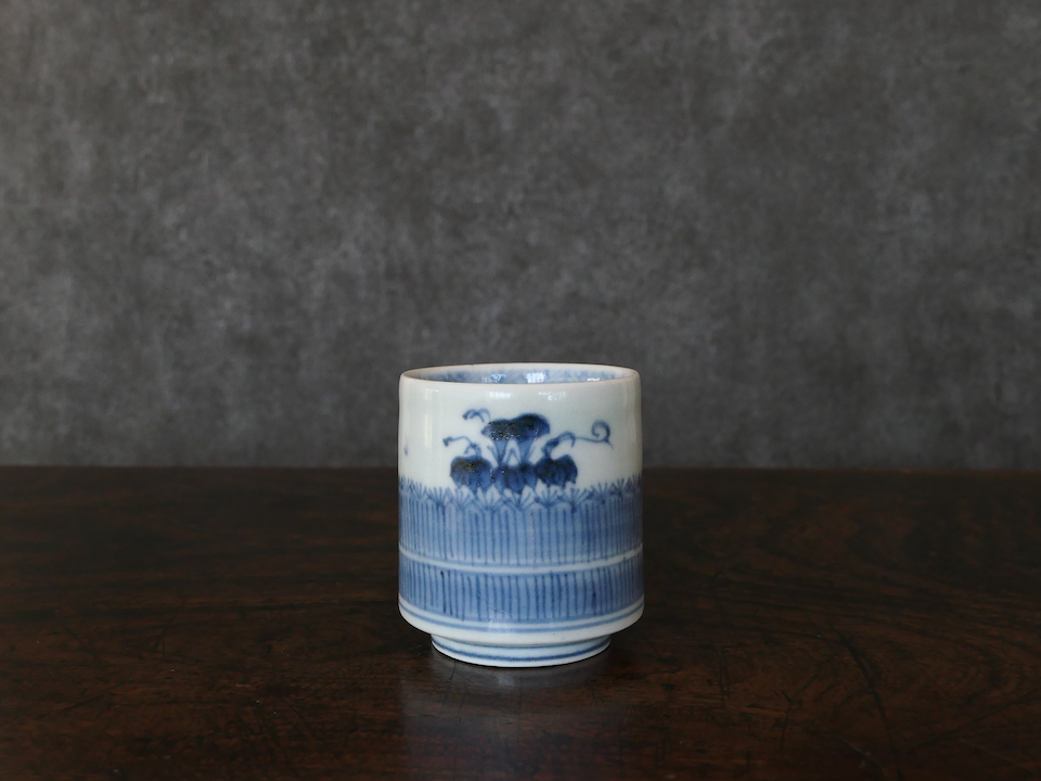 古美術 三樹 - 古伊万里 柴垣朝顔文覗き猪口 | 古美術品専門サイト