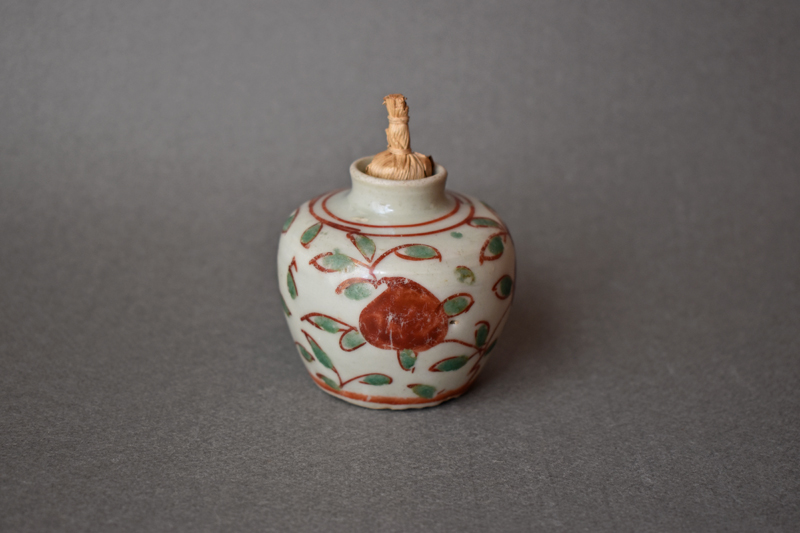 1678 中国骨董　呉須赤絵　香炉　時代物 1678 中国骨董呉須赤絵香炉時代物