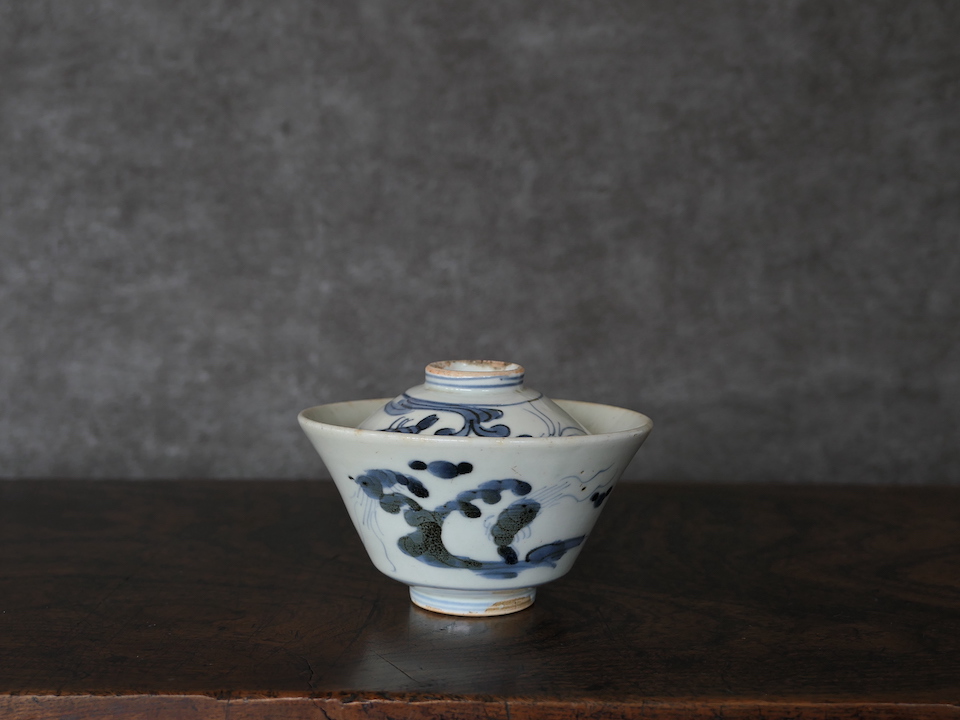 古美術 三樹 - くらわんか 海老文蓋茶碗 | 古美術品専門サイト