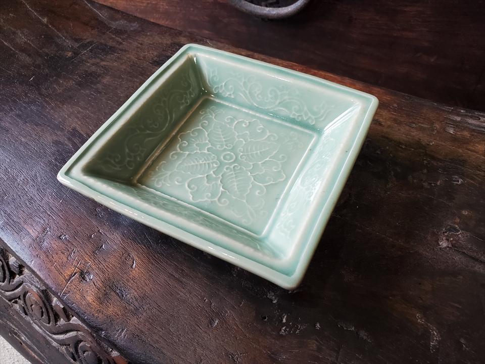 伊万里青磁、角皿 古伊万里 青磁 皿揃い 5枚 Yahoo!オークション - 古