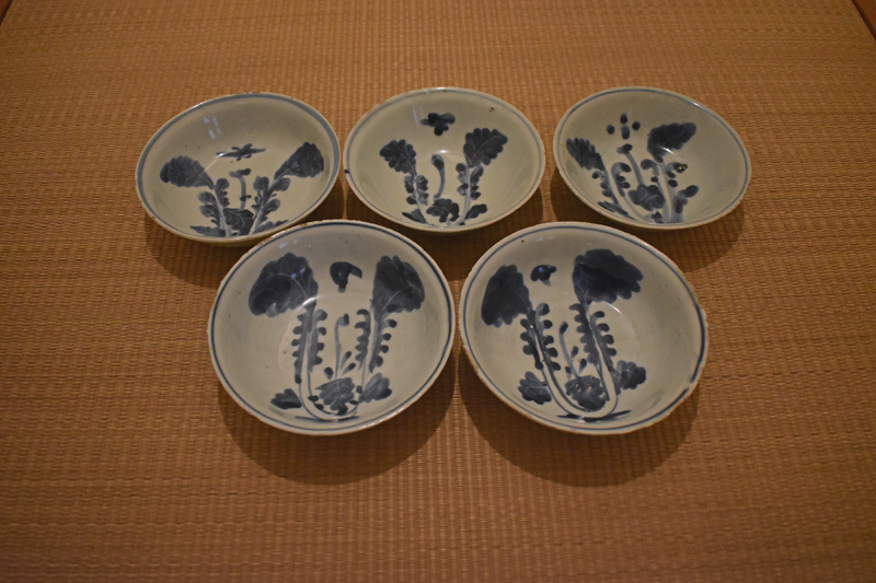 中国 明朝 古染付 ナズナ文様 魯山人 愛玩 向付 懐石 茶道 骨董 古美術 中国 明朝 古染付 ナズナ文様 魯山人 愛玩 向付 懐石 茶道 骨董