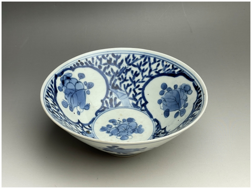 古美術 猫 - 藍九谷窓絵竹文鉢 | 古美術品専門サイト fufufufu.com