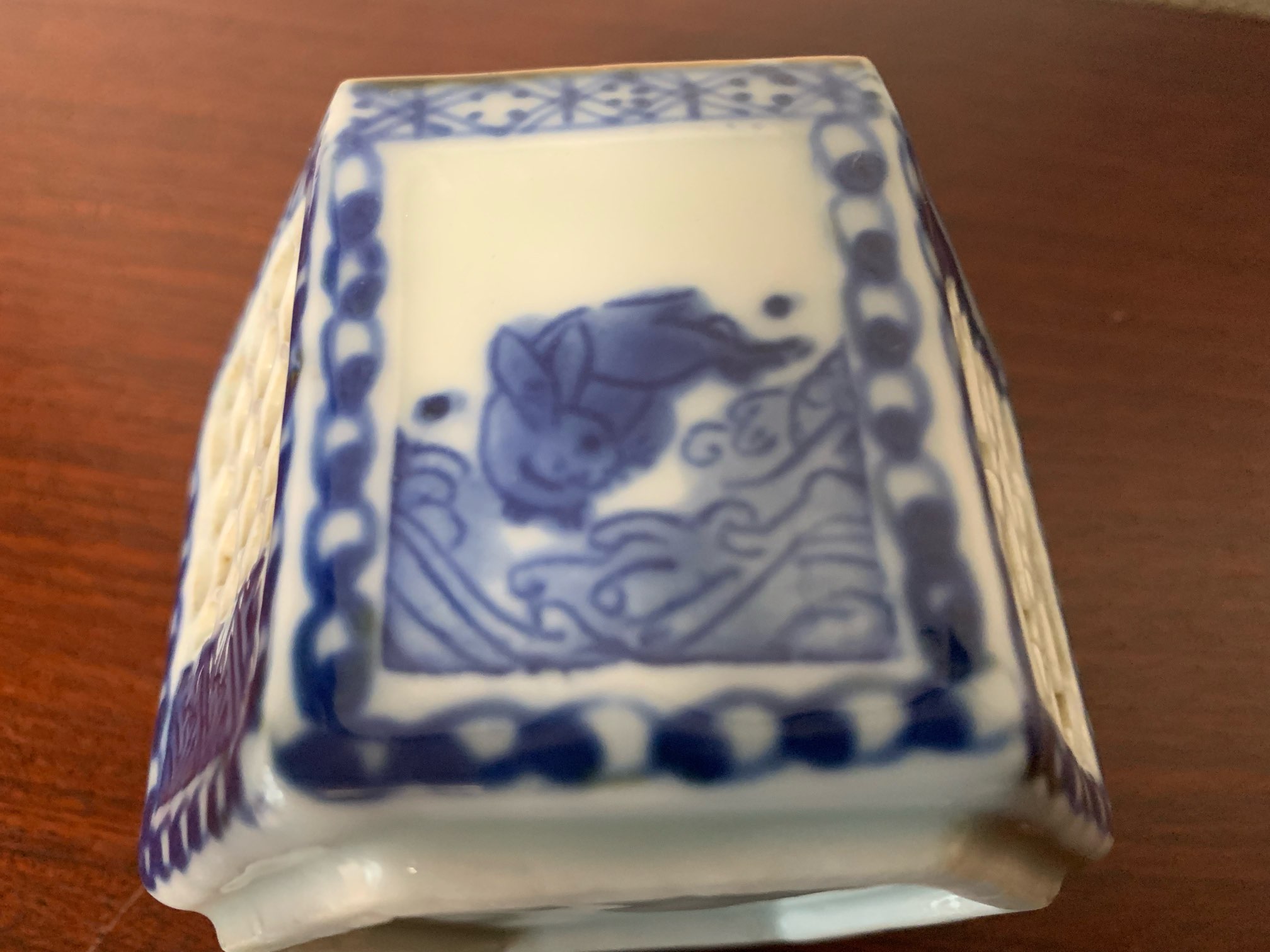 江戸中期 古伊万里 波うさぎ 波千鳥 江戸中期 古伊万里 波うさぎ 波