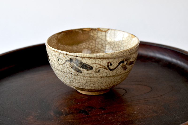 古曽部　茶道具　茶碗　冨士画　青天白日 古童 - 志野織部 茶碗 | 古美術品専門サイト fufufufu.com