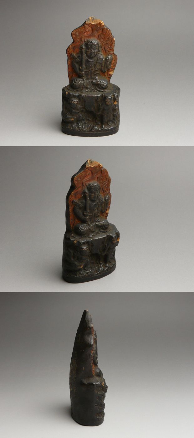古美術 猫 - 下総国新勝寺 不動明王泥仏 | 古美術品専門サイト