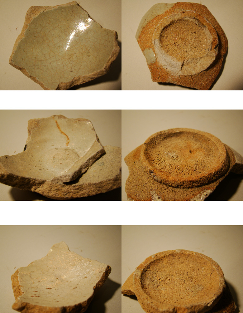 陶片 古唐津 皿屋窯 帆柱窯 斑釉 岸岳 窯跡 発掘 出土 骨董 古