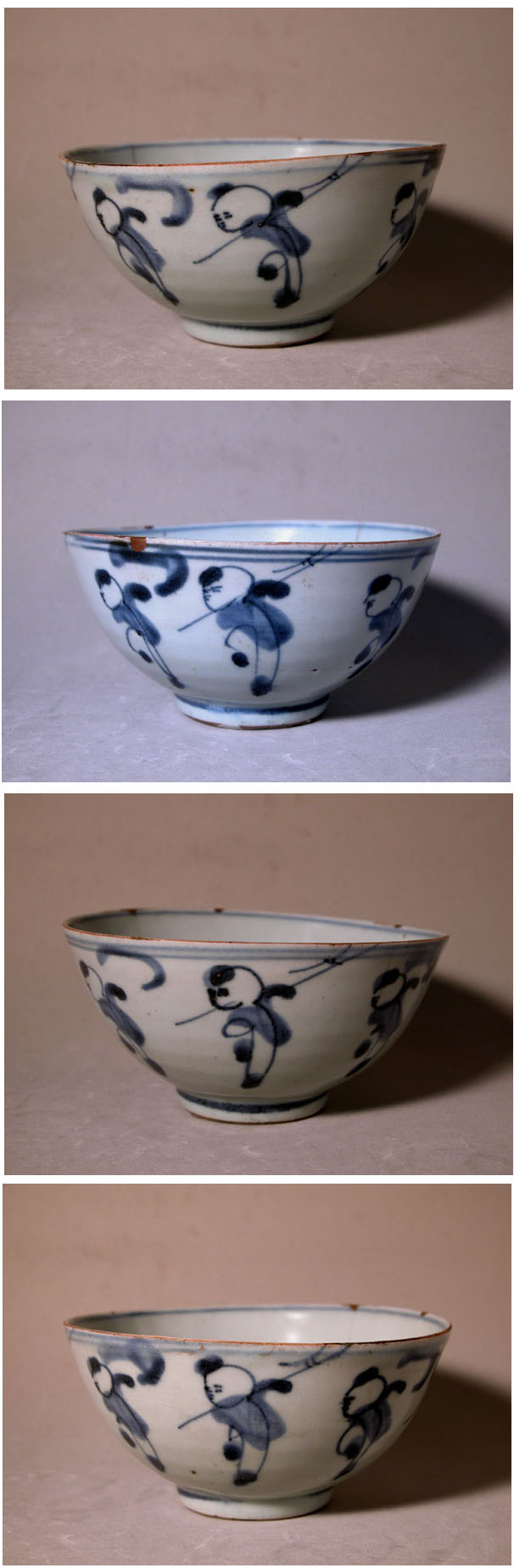 アンティーク　染め付け　唐子　碗 鍋島焼 染付唐子絵煎茶碗セット : 茶道具商 越中屋 - 通販 - Yahoo