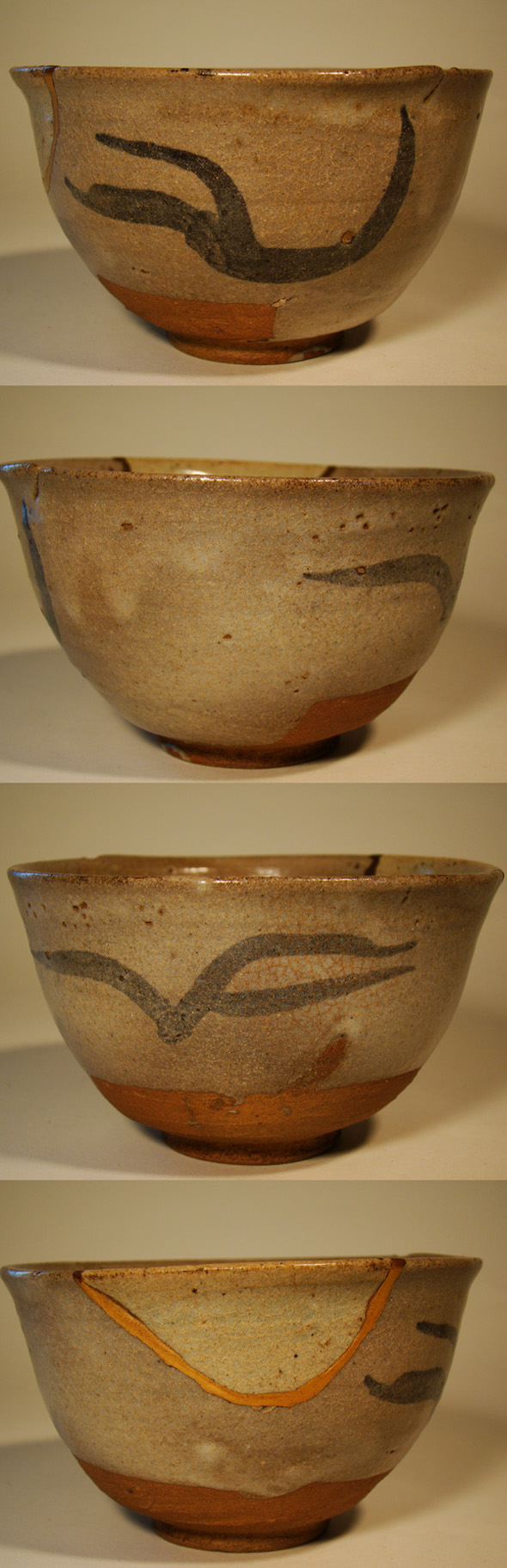 蔵にあった大振りの古い絵唐津茶碗 絵唐津 菖蒲文 茶碗 | 鶴田 純久の章 お話