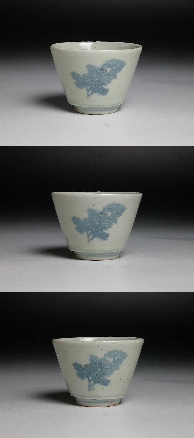 古美術 三樹 - 初期印判手菊花文蕎麦猪口 | 古美術品専門サイト