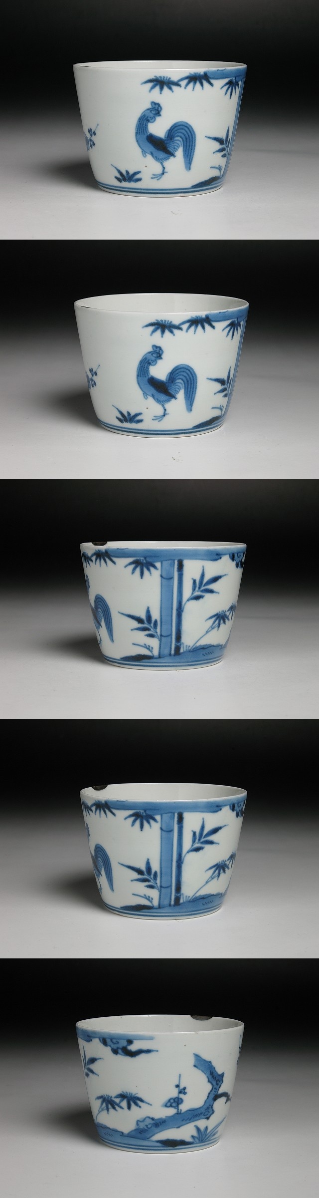 古美術 三樹 - 古伊万里 にわとり文大振蕎麦猪口 | 古美術品専門サイト