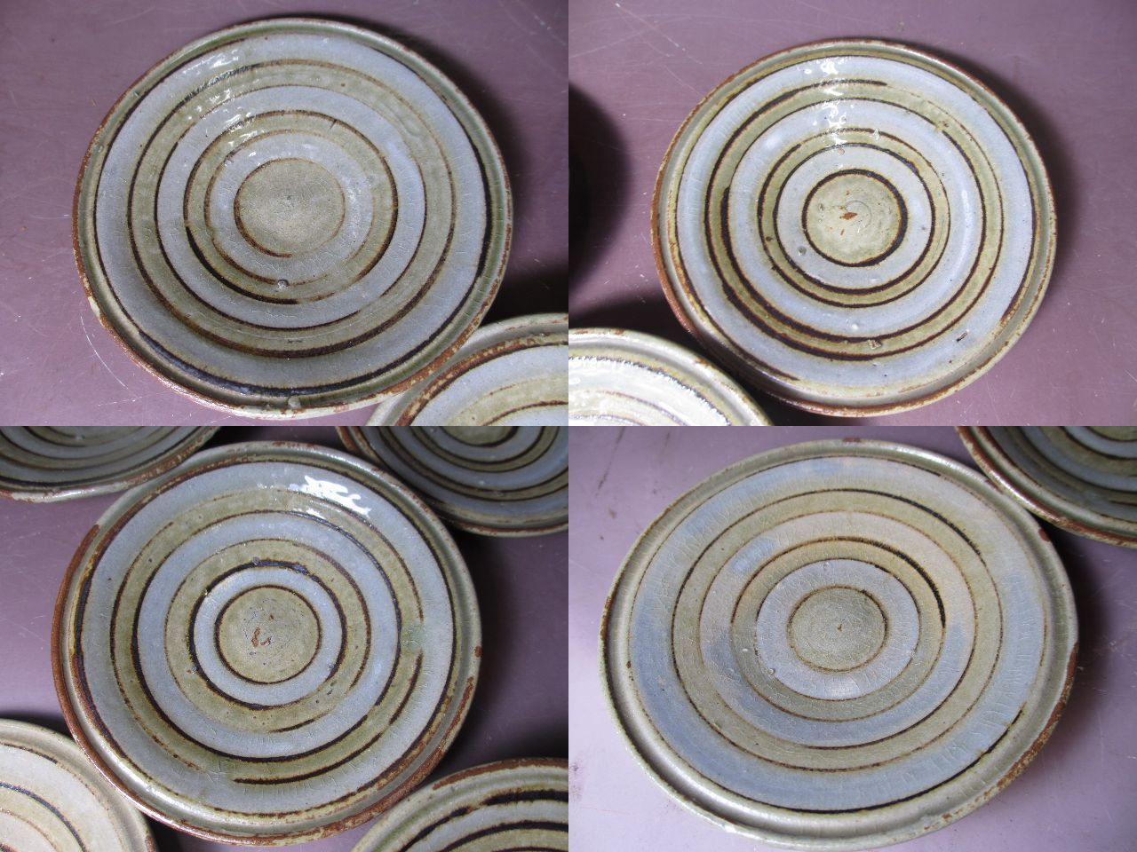 ギャラリー辰巳 古曽部焼き 平盃五枚 古美術品専門サイト