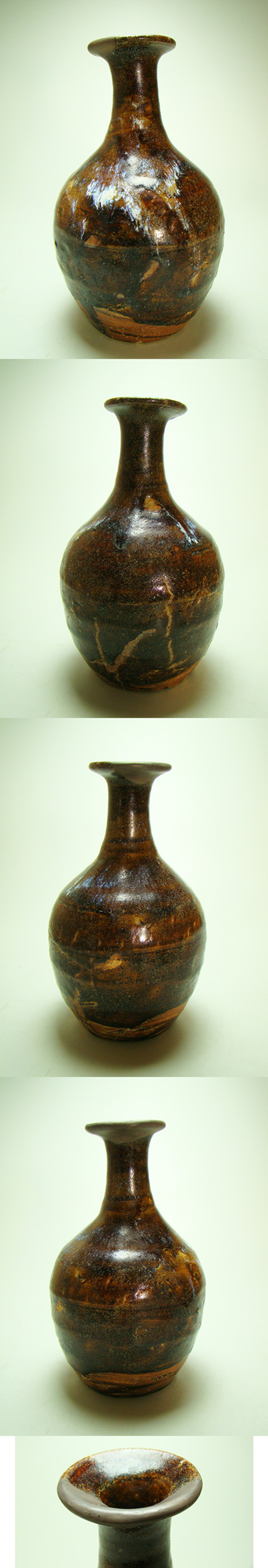 美濃 鉄釉 徳利 盃 大平古窯 江戸時代 古美濃 古瀬戸 酒器