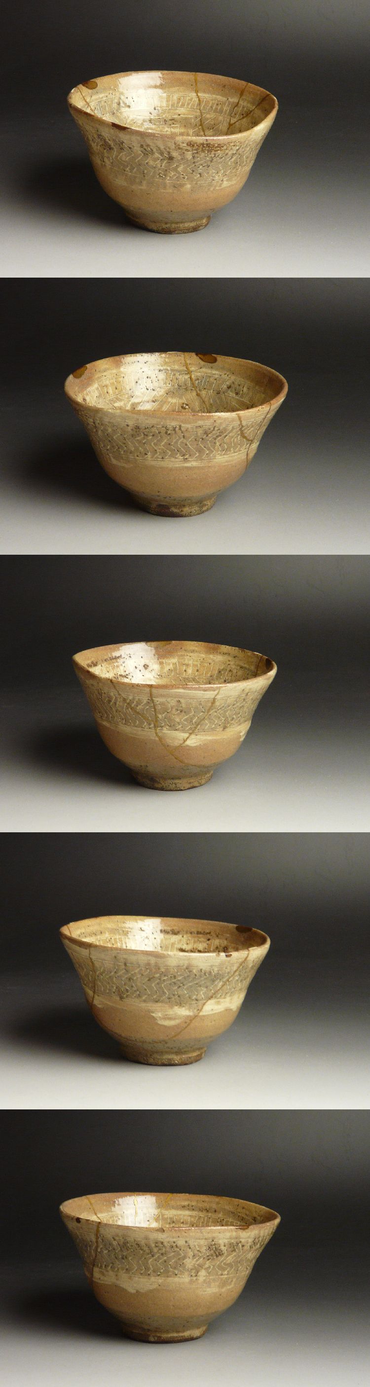 古美術 猫 - 初代陶々庵識 古萩三島手茶碗 | 古美術品専門サイト