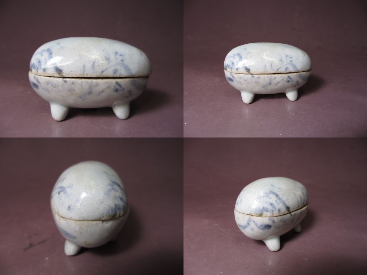 1225 古伊万里 亥 香合 未使用 1225 古伊万里 亥 香合 未使用