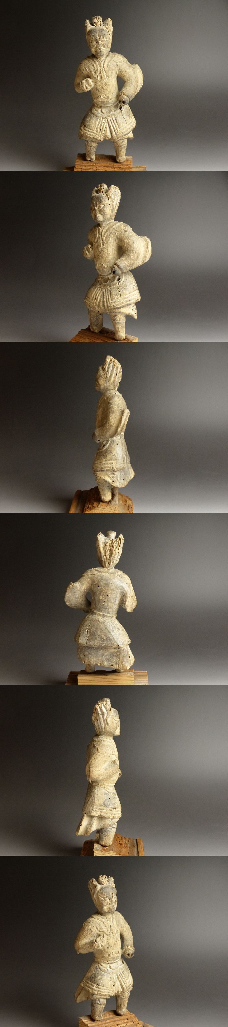 彫刻 骨董 ネコトラ 木彫 御神体 - 彫刻・オブジェ
