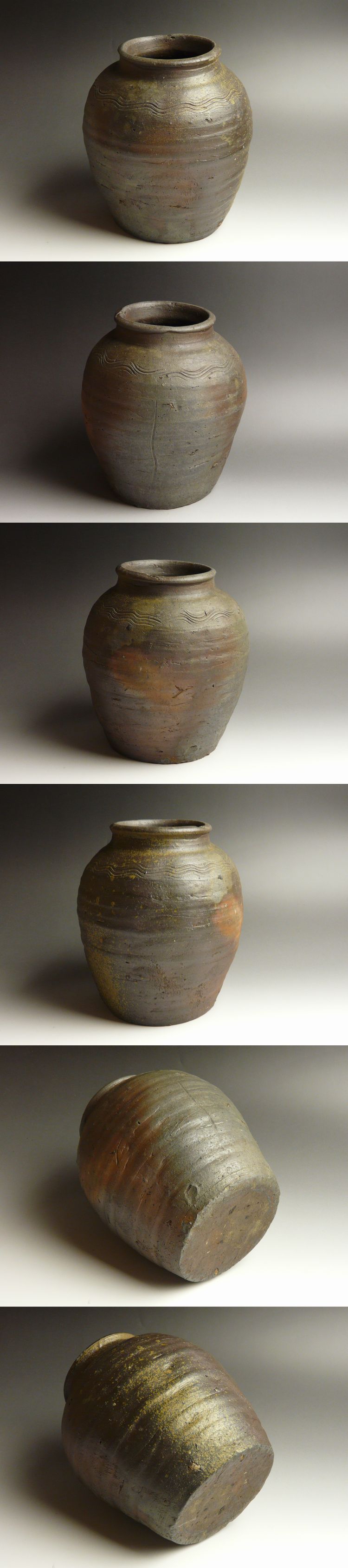 古美術 猫 - 古備前波状文壺 | 古美術品専門サイト fufufufu.com