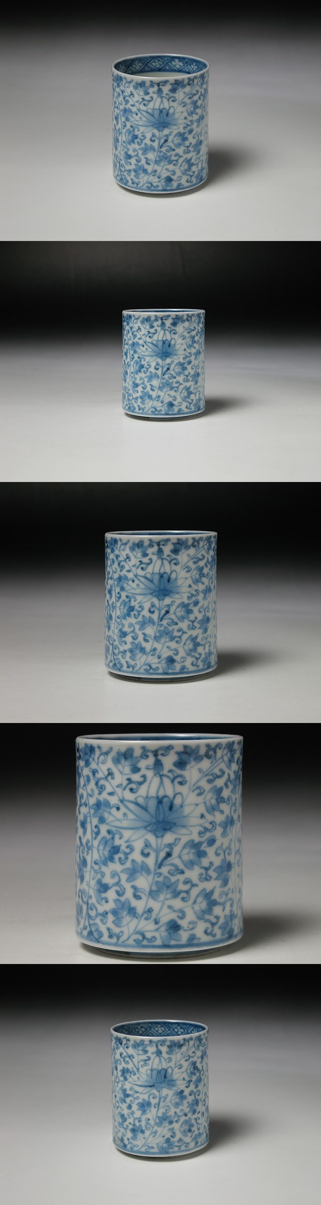 古美術 三樹 - 古伊万里 花唐草文覗き猪口 | 古美術品専門サイト