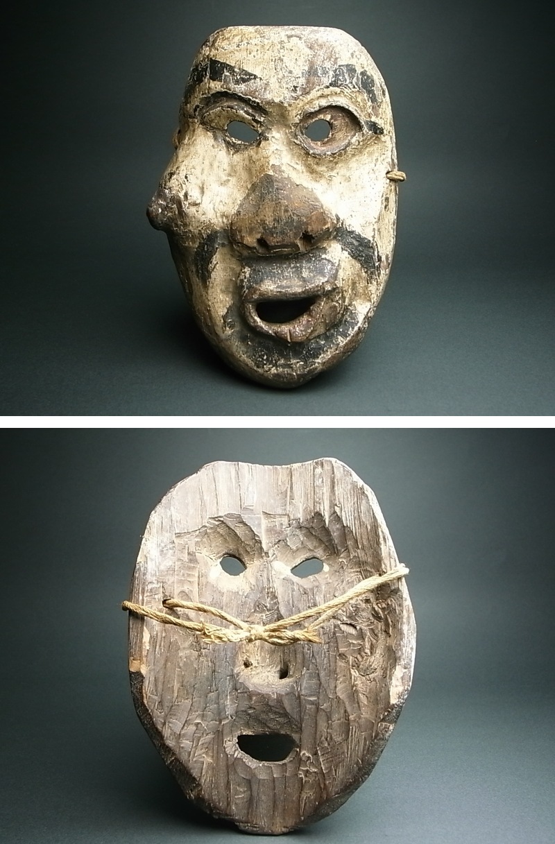 長谷雄堂 - 東北の土俗面 | 古美術品専門サイト fufufufu.com