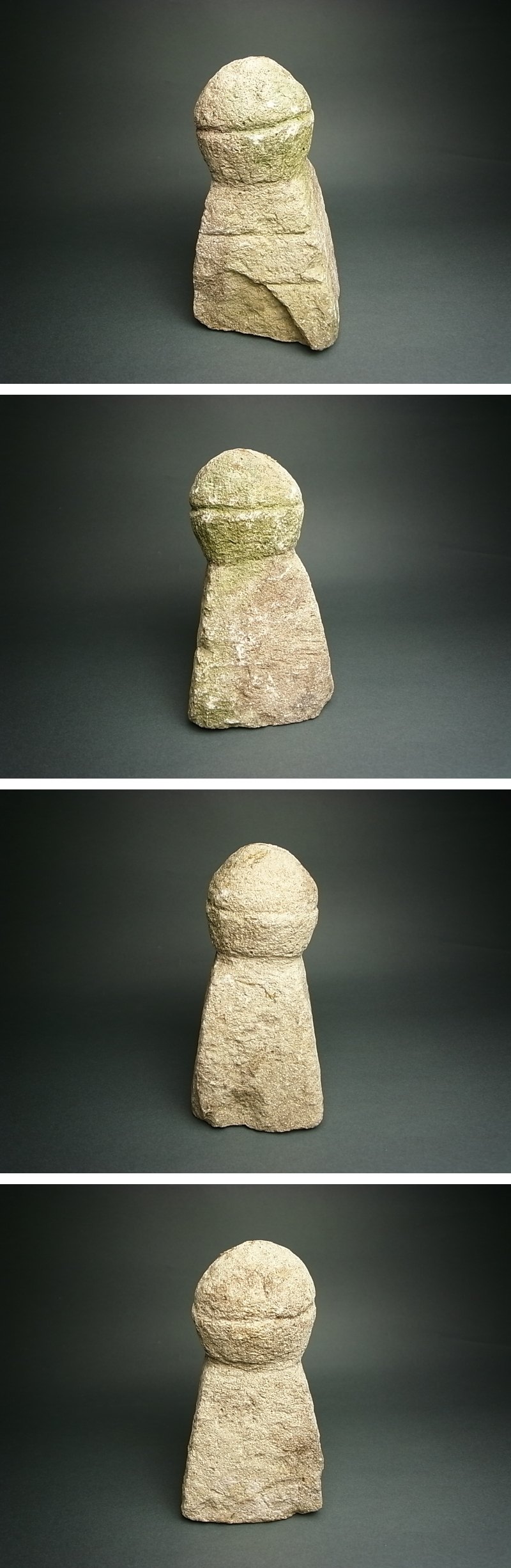 古代形一石五輪塔　仏教美術　古美術　石造物　石仏 古代形一石五輪塔 仏教美術 古美術 石造物 石仏 【公式通販】