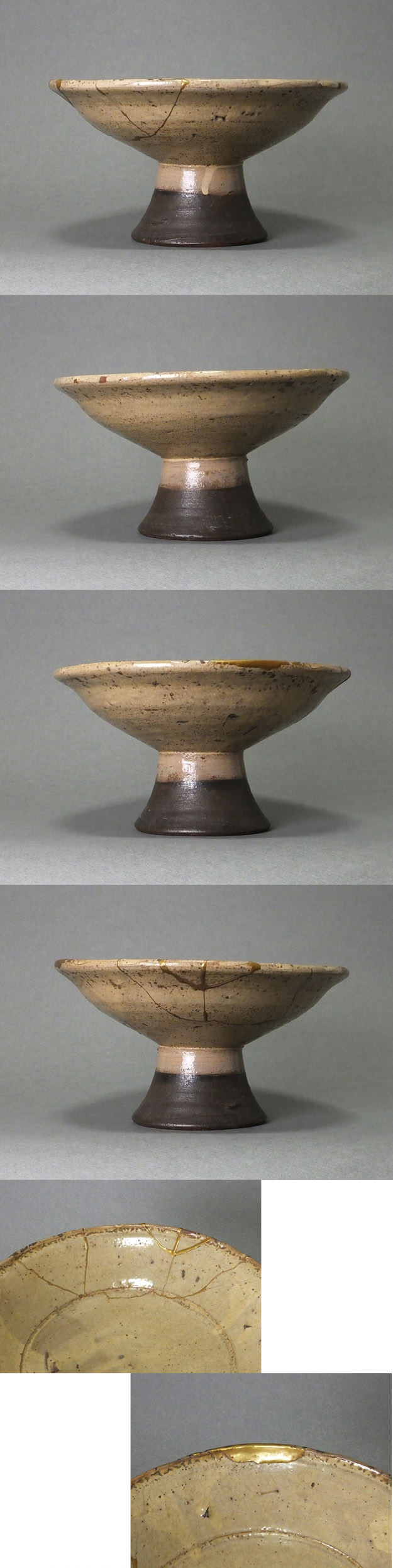 無傷 古唐津 伝世品 武雄系 弓野 直径52センチの大鉢！ 工芸品