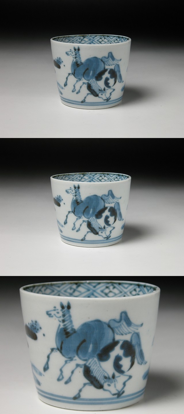 古美術 三樹 - 古伊万里 馬文蕎麦猪口 | 古美術品専門サイト fufufufu.com
