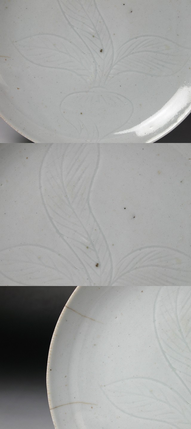 古美術 三樹 - 初期伊万里 白磁線彫蕪文皿 | 古美術品専門サイト 古美術 三樹 - 初期伊万里 白磁線彫蕪文皿 | 古美術品専門サイト