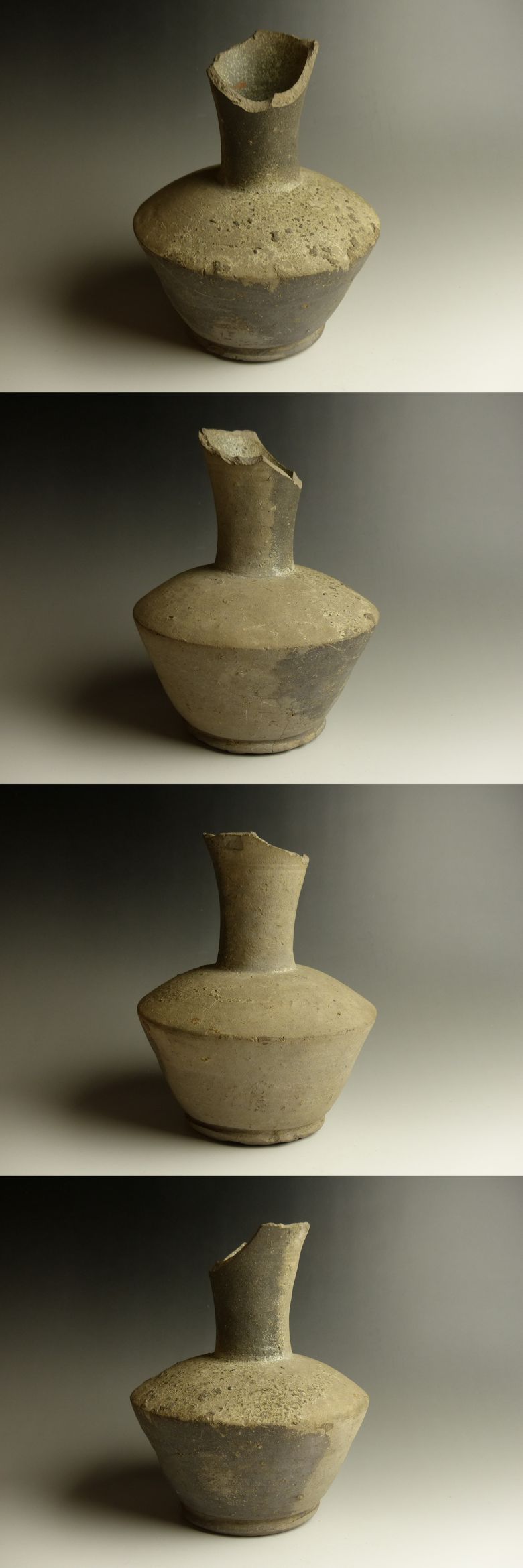 古美術 猫 - 須恵器長頸瓶 | 古美術品専門サイト fufufufu.com