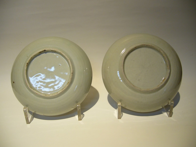 古美術 藤島 - 伊万里くらわんか皿二枚 | 古美術品専門サイト fufufufu.com