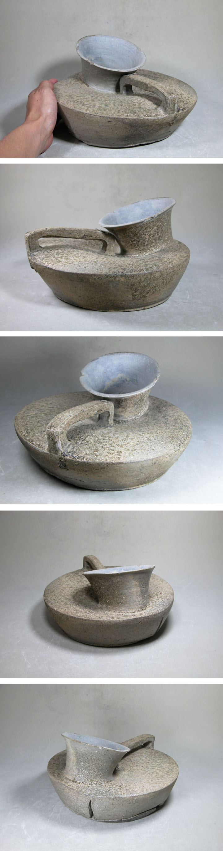 須恵器 平壺 壺 花入 花瓶 d5910