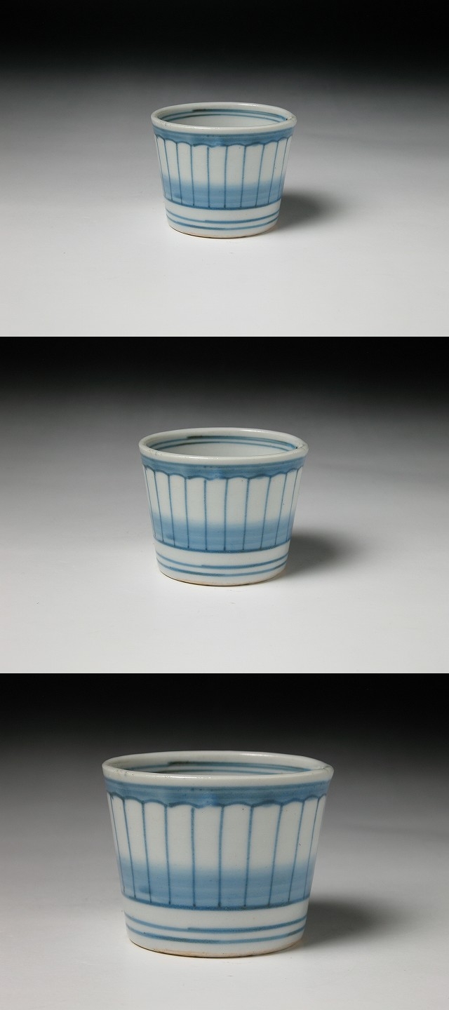 古美術 三樹 - 古伊万里 連子格子文蕎麦猪口 | 古美術品専門サイト