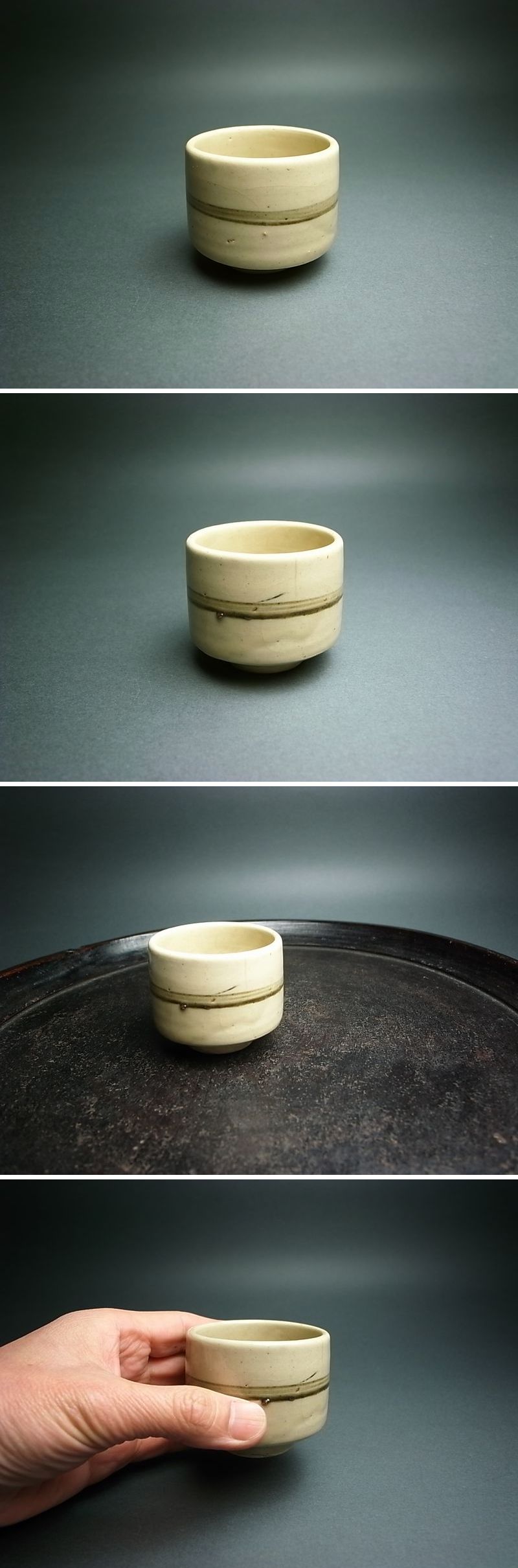 長谷雄堂 - 瀬戸輪線文筒盃 | 古美術品専門サイト fufufufu.com