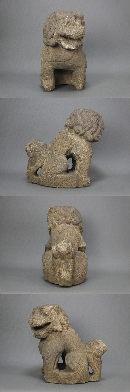 時代　石像　狛犬　一対　石彫　彫刻　縁起物　骨董　1尺　苔 狛犬 | 宗忠神社 勅使門前 ｜ 実績 ｜ 京都の石屋〔石茂〕芳村石材店