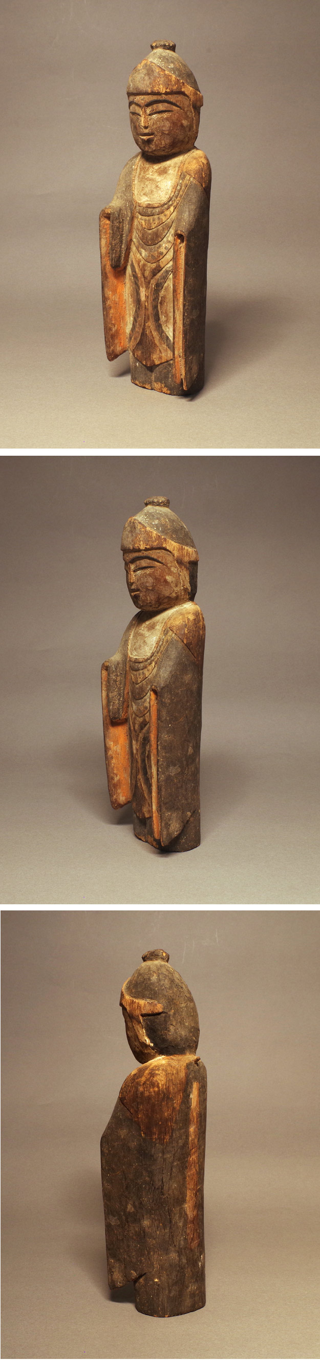 ②【貴重】獣頭人身十二支像 木彫 高さ13cm 李朝 新羅 朝鮮美術