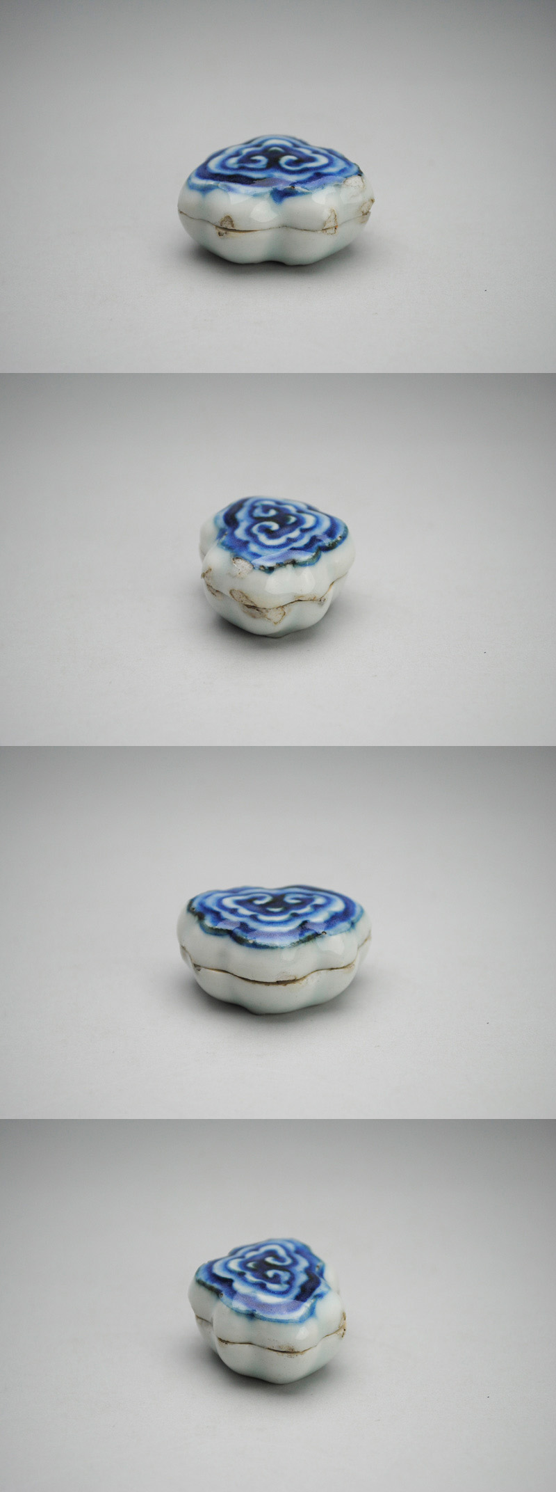 中上 ///NAKAGAMI - 古染付 霊芝香合 | 古美術品専門サイト fufufufu.com