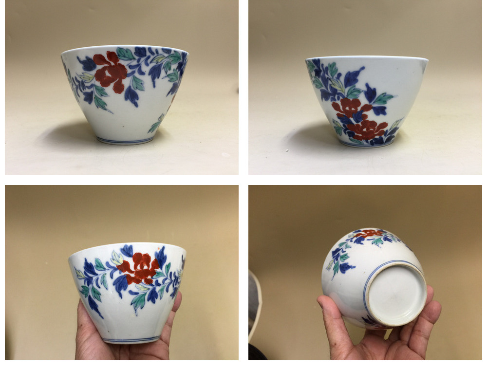 色鍋島 鶴田 お話 純久の章 色絵 蕎麦猪口 猪口 商品詳細 東洋古陶磁の