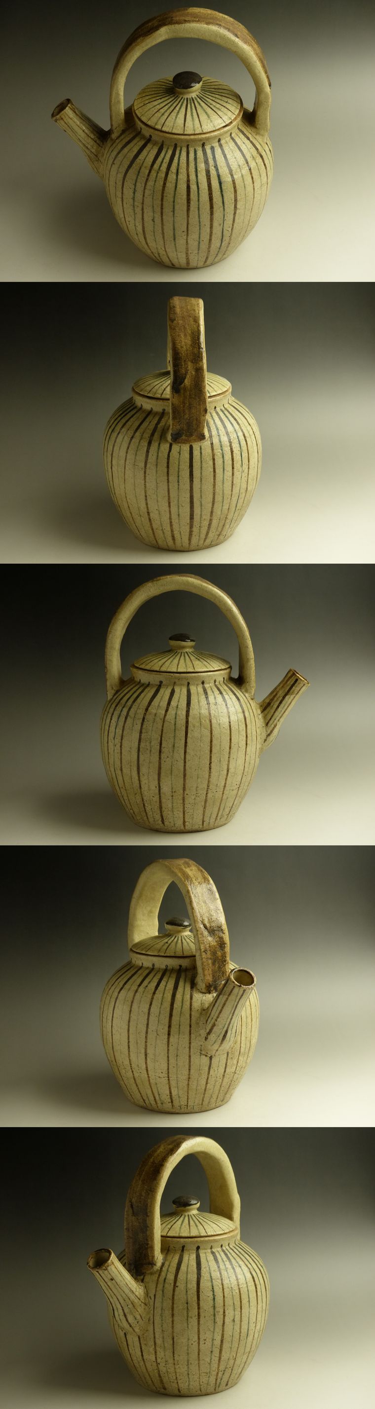 古美術 猫 - 瀬戸麦わら手大土瓶 | 古美術品専門サイト fufufufu.com