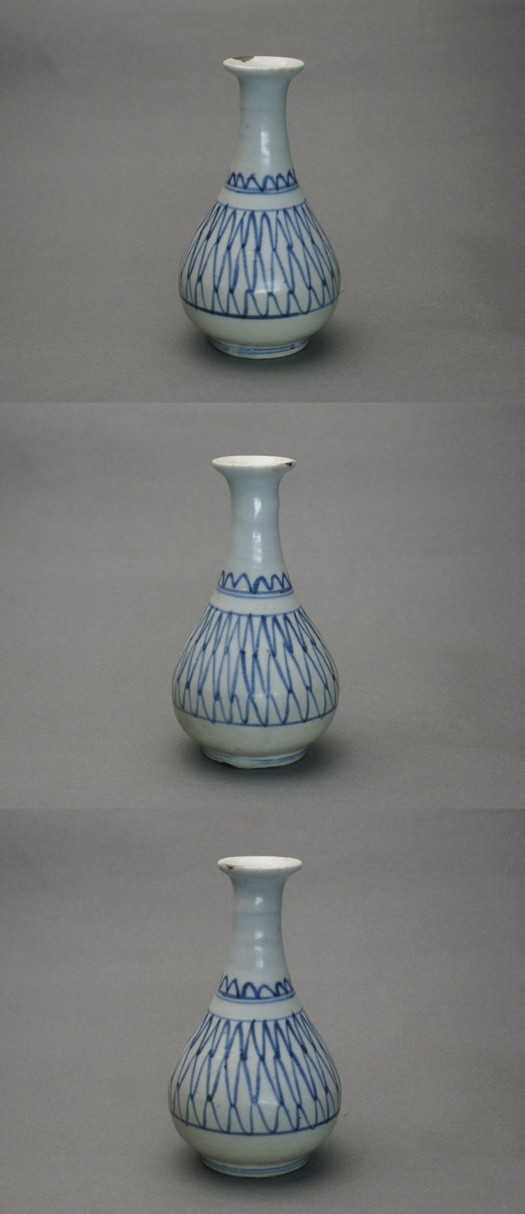 「初期伊万里」網目文小徳利 初期伊万里染付網手文徳利 Imari colored porcelain | 春夏秋冬