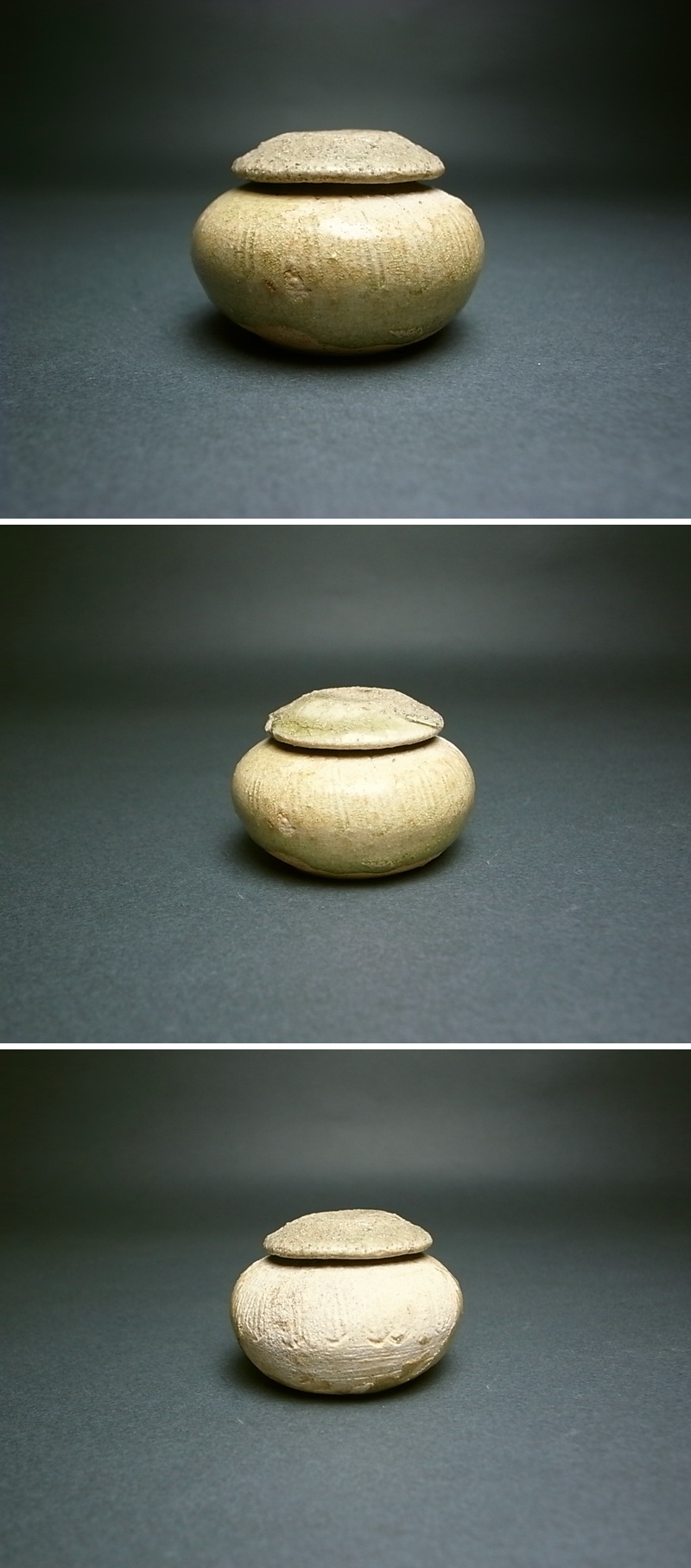古瀬戸 灰釉 小壺 仙遊洞