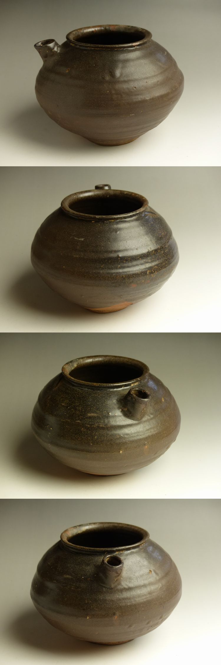 古美術 猫 - 黒高麗注口付壺 | 古美術品専門サイト fufufufu.com