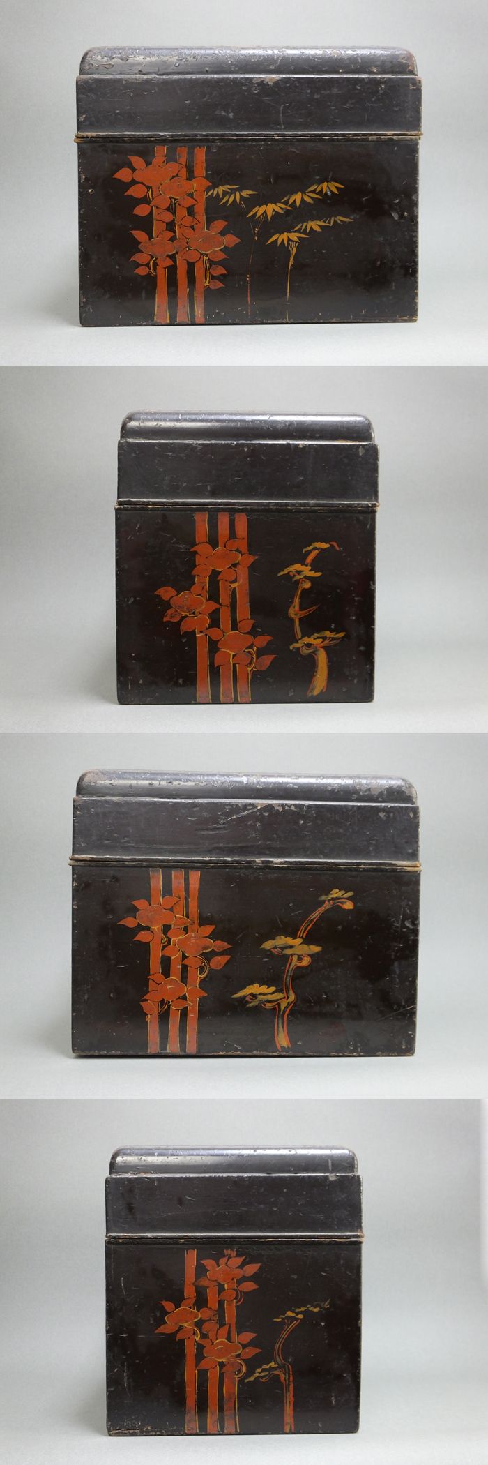 古童 - 浄法寺 松竹梅鶴亀図 蓬莱箱 | 古美術品専門サイト