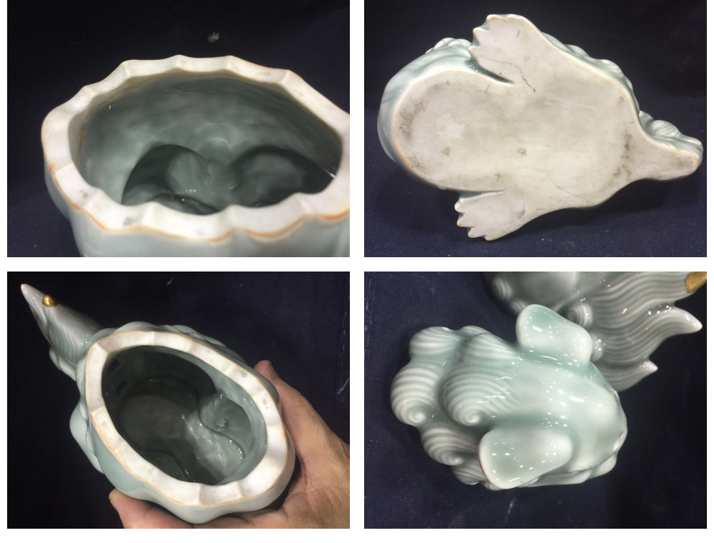 香炉　越前焼　唐獅子 白備前獅子香炉 – White Glaze Bizen Ware Censer | 陶磁