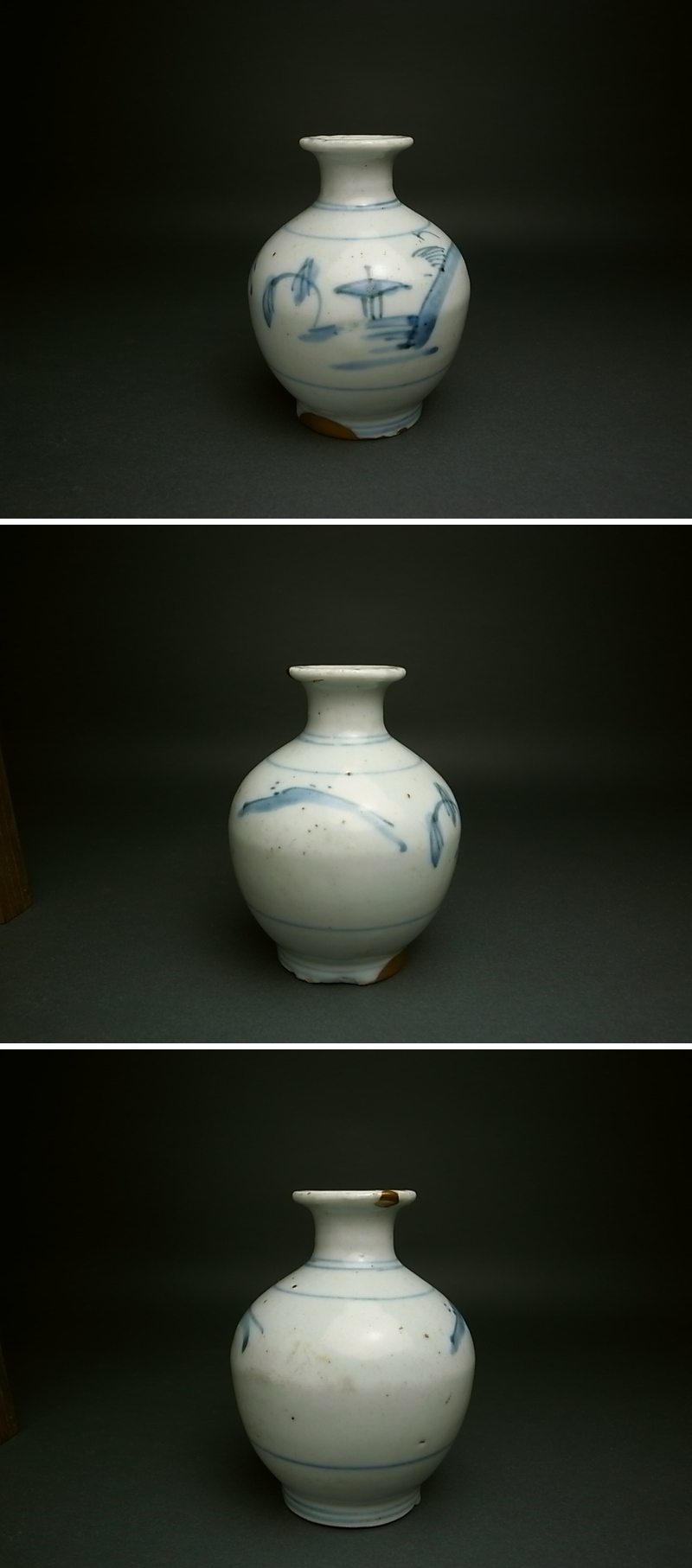 長谷雄堂 - 初期伊万里山水楼閣文徳利 | 古美術品専門サイト fufufufu.com