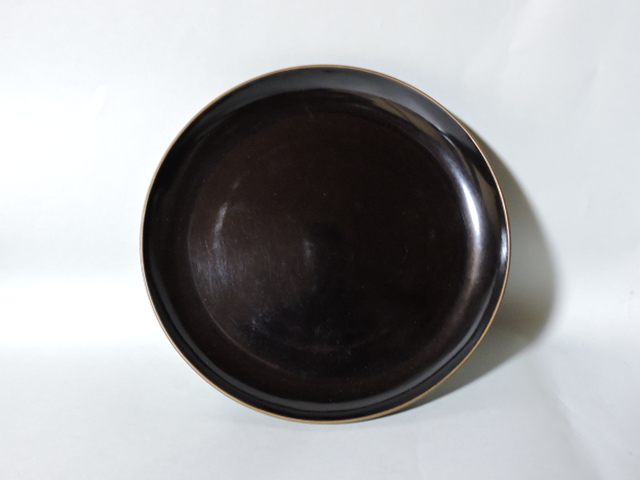貴重品 浄法寺塗 盆 注意点あり 漆器 朱色 黒 漆塗り 漆器の通販・