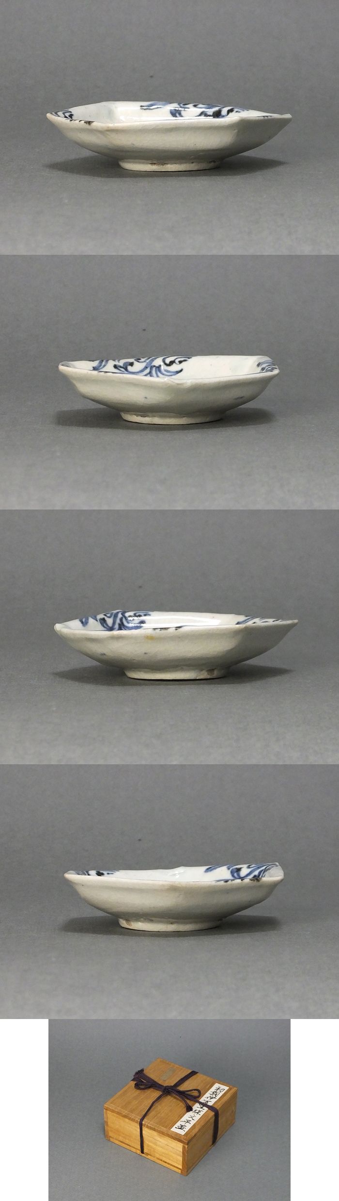 古童 - 初期伊万里 蝶文 六角小皿 | 古美術品専門サイト fufufufu.com