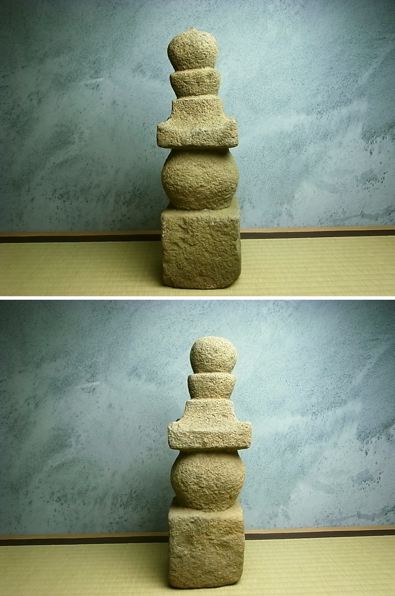 古い 一石五輪塔 古美術 仏教美術 古道具 アンティーク 欠損あり 古い 一石五輪塔 古美術 仏教美術 古道具 アンティーク 欠損あり