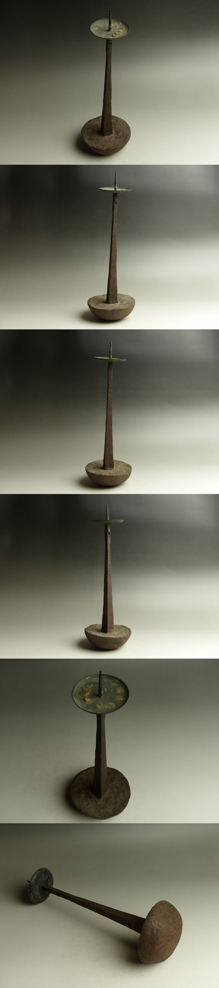 古美術 猫 - 鉄の燭台 | 古美術品専門サイト fufufufu.com