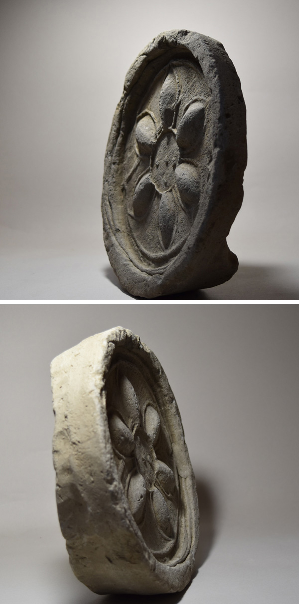 佐渡国分寺 古瓦 No.2 仏教美術 古美術 古道具 陶片 オブジェ 佐渡