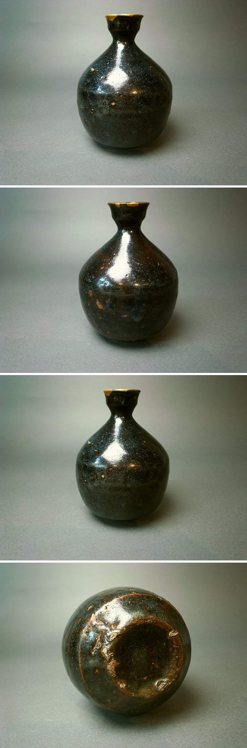 長谷雄堂 - 李朝鉄釉徳利 | 古美術品専門サイト fufufufu.com