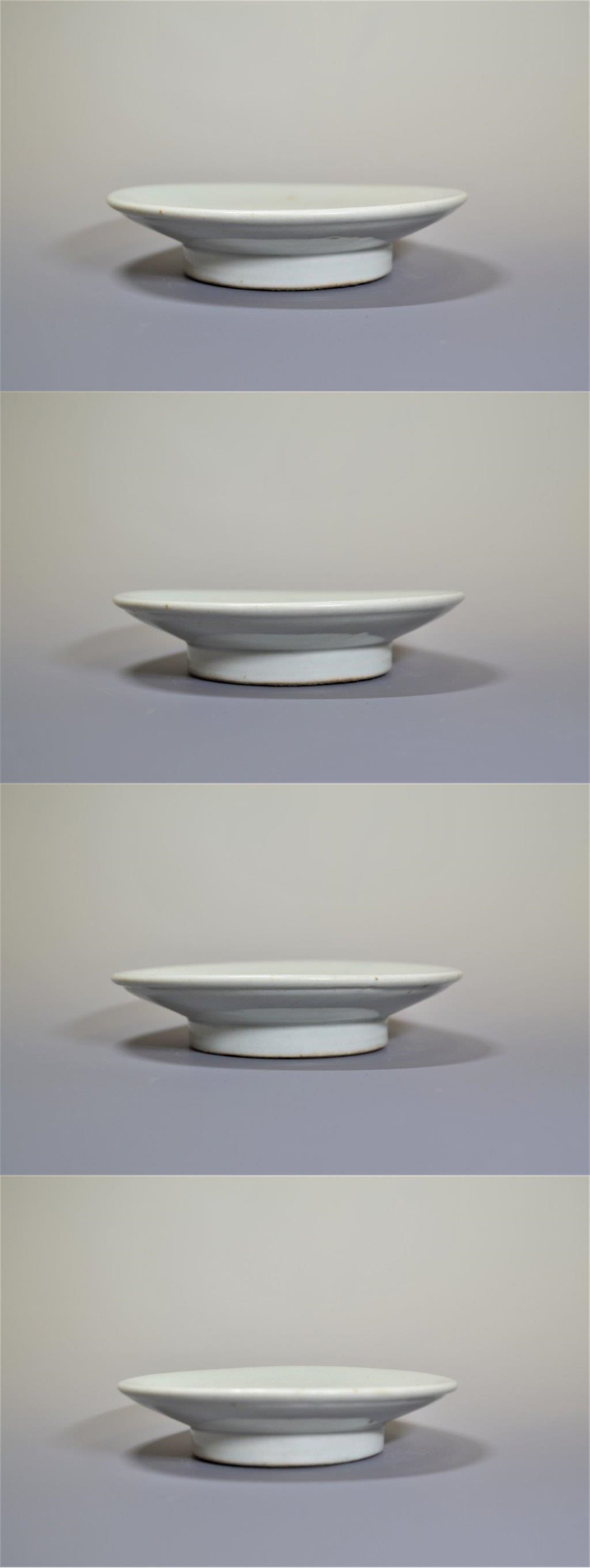 李朝白磁面取台鉢 【和】(A712) 時代古作 李朝 李朝