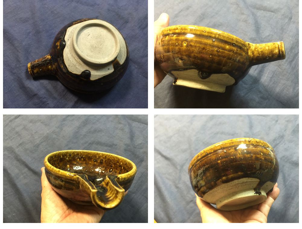 ♦江戸時代 尾呂窯 鉄釉 徳利 瓶 酒器 18世紀初頭 花器 花生置物 骨董品 ♢江戸時代 尾呂窯 鉄釉 徳利 瓶 酒器 18世紀初頭 花器 花生置物